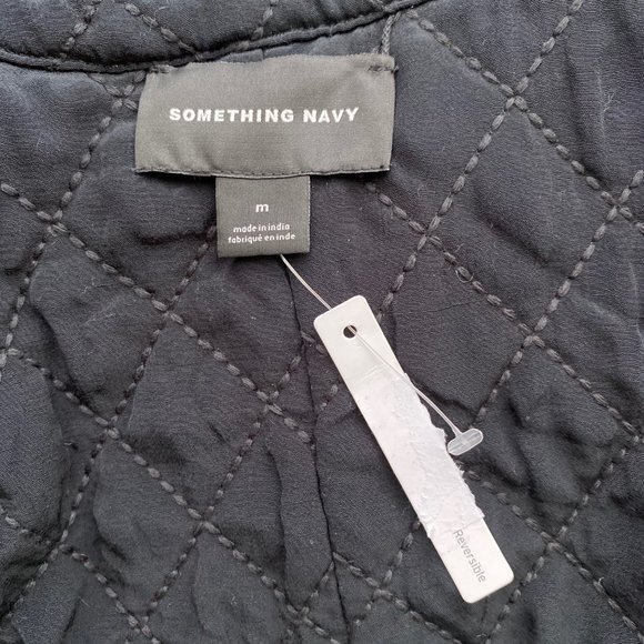 NEW Something Navy Reversible Quilted Jacket - Picture 8 of 9
